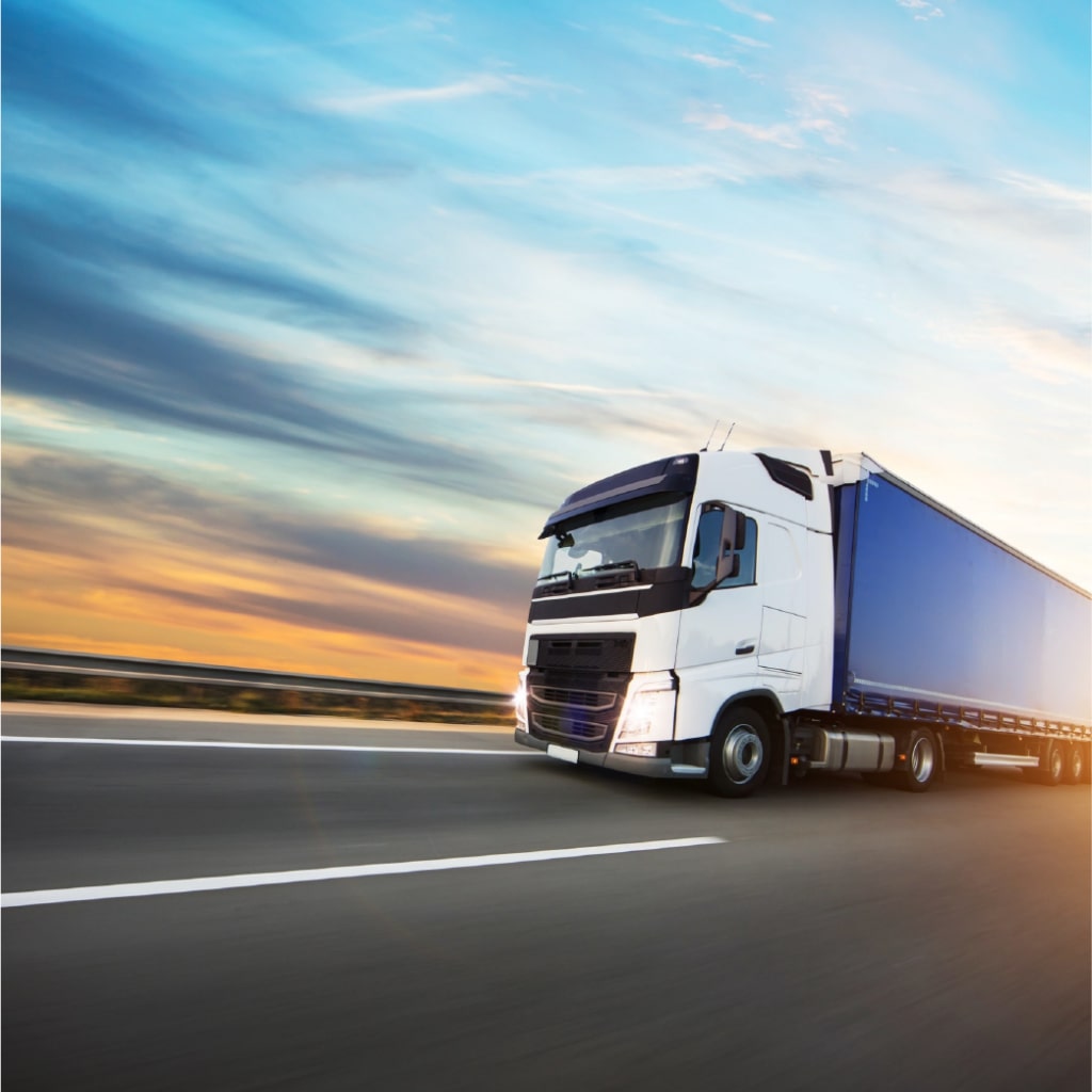 Image of a truck on a highway.